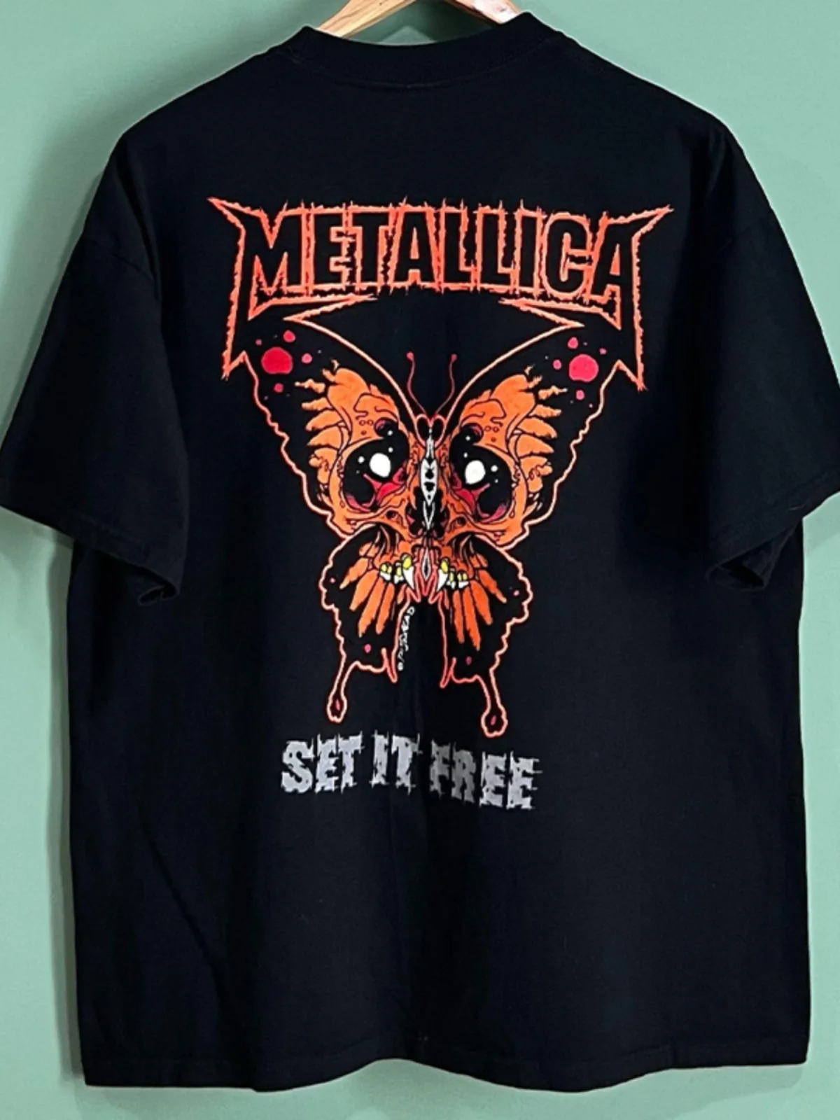 Heavy Metal Band High Street Vintage Short Sleeve Cotton T-Shirt Unisex Youth  Culture Print T-Shirt Summer Thickened roun...