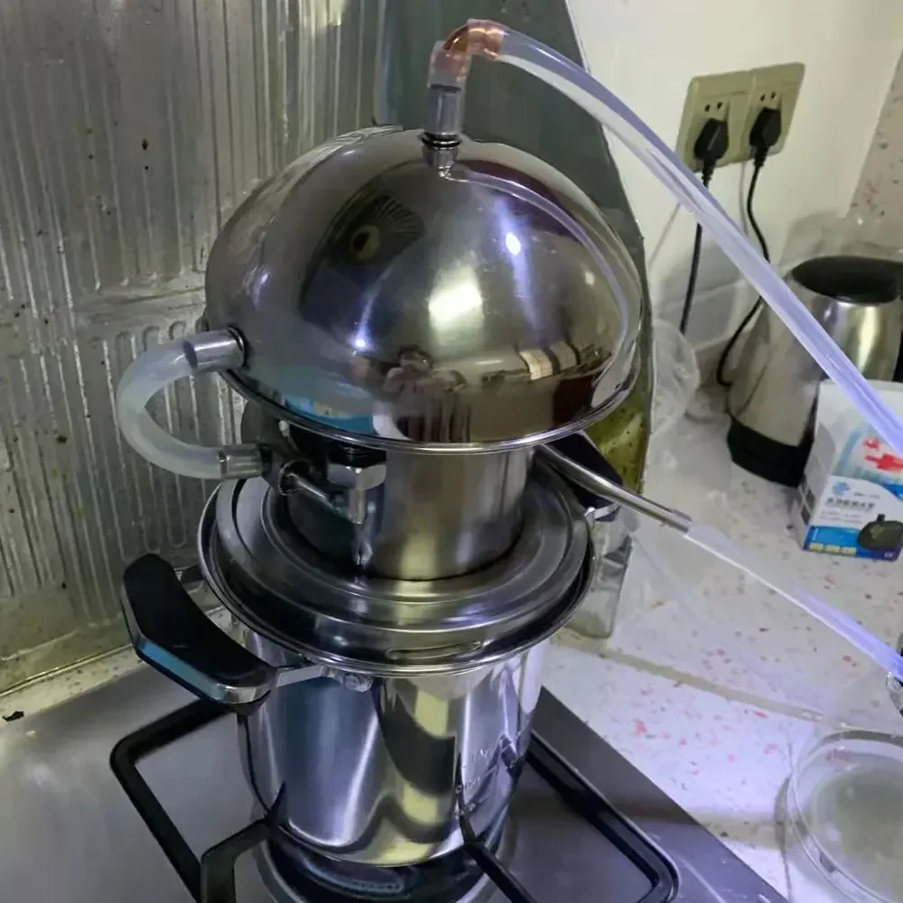 #￥Household Mini Essential Oil Refining Equipment 304 Stainless Steel Distiller Hydrosol Machine Maker