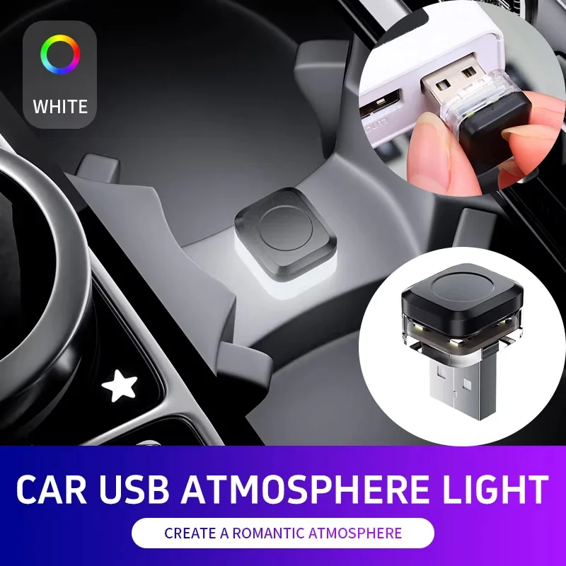 

Автомобильные мини-USB светодиодные автомобильные фонари Внутреннее освещение автомобиля Аварийное освещение Цветные декоративные фонари Доступны характеристики