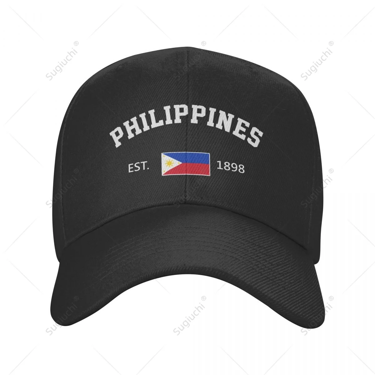 Unisex Baseball Cap Philippines EST.1898 Independence Day Wild Sun Shade Peaked Adjustable Outdoor Caps for Men Women