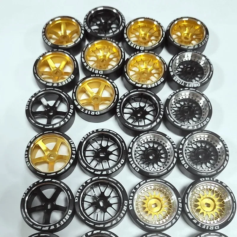 4 piezas RC Drift Neumáticos, 4 colores, aleación de aluminio RC neumáticos y ruedas Set para Wltoys K989 K969 P939 28413 1/28 RC Cars 4 piezas RC Drift Neumáticos, 4 colores, aleación de aluminio RC neumáticos y ruedas Set para Wltoys K989 K969 P939 28413 1/28 RC Cars