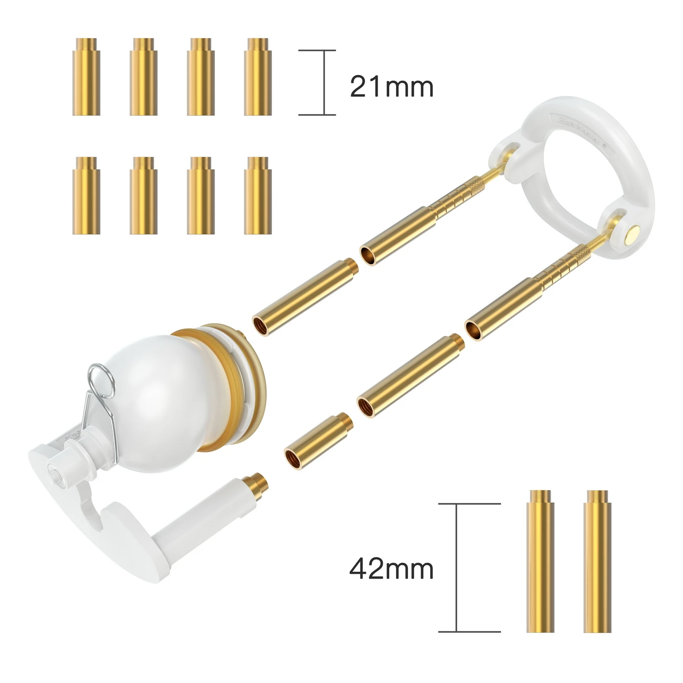 New Penis Size Master PMP Best Size Master Pro Golden extender with fastigiate Vacuum cup for Male Penis Enlargement system