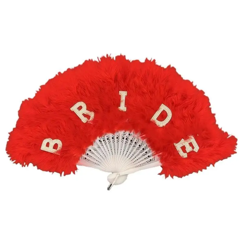 

652F 21 шт., свадебный веер с перьями, элегантный свадебный реквизит для фотосъемки, легкий вес