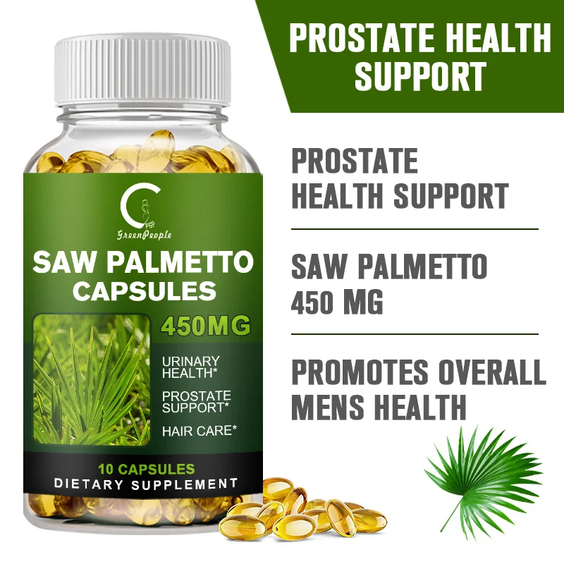 GPGP Greenpeople Saw Palmetto Extract Male urogenital system care Capsule Urinary &Prevents Hair Loss Adjust Hormone For Male