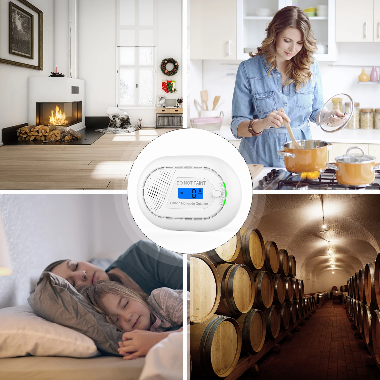 Cpvan Tuya Smart Wifi Koolmonoxide Detector Home Security System Co Detector 85db Draadloze Co Alarm Sensor 10 Yeas Batterij