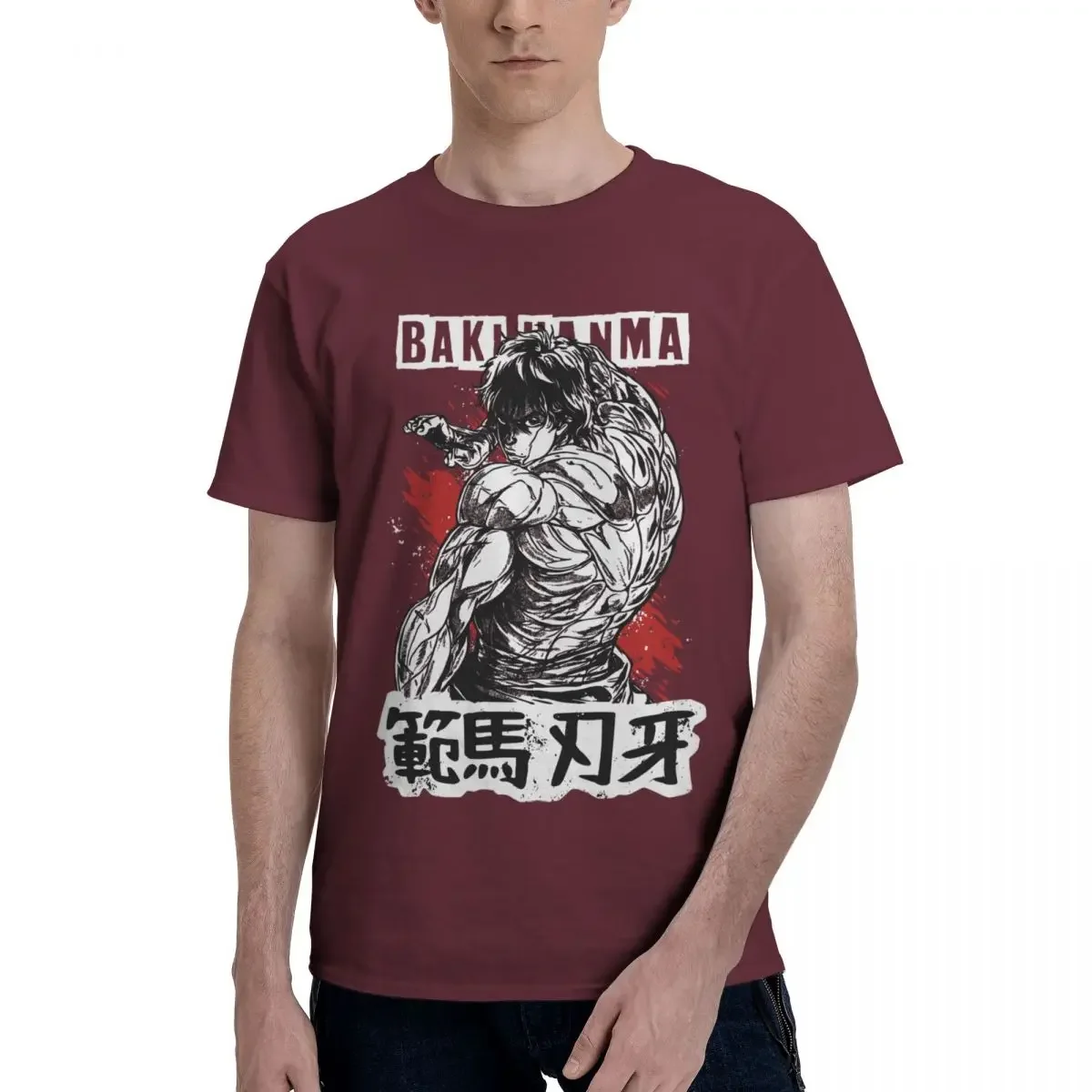 men T Shirt Baki The Grappler Baki Hanma White T Shirt Idea Men  men clothing  graphic t shirts  harajuku  oversized t shirt