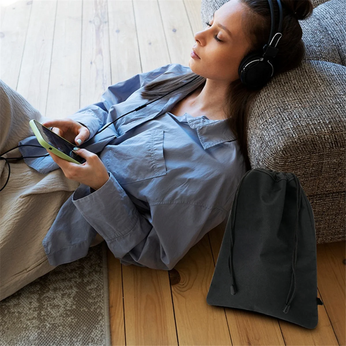 【سعر ساخن】حافظة تخزين واقية لسماعات الرأس لمنظم الجيب برباط لسماعات الرأس Apple AirPod Max Universal