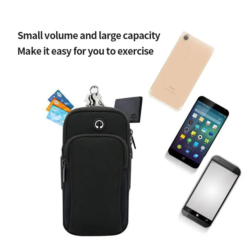 Running Phone Arm Bag Men and Women Outdoor Fitness Universal Phone Arm Bag Marathon Waterproof Mountaineering Breathable