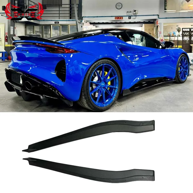 Wholesale Side Skirts Dry Carbon Fiber For Lotus Emira Bodykit OD Style Side Splitter