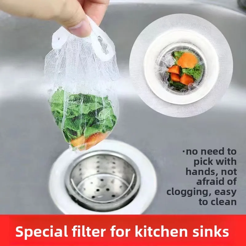 200 Pcs Detachable Sink Strainer Filter Counter Spandex Polyester Drainers Draining Net