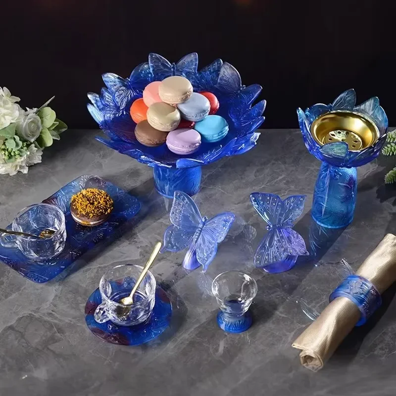 SAINT-VIEW Crystal Vase Manufactures Ramadan Mubkhar Backoor Gift Set Coffee Tray Gift Souvenir Shop Wholesale
