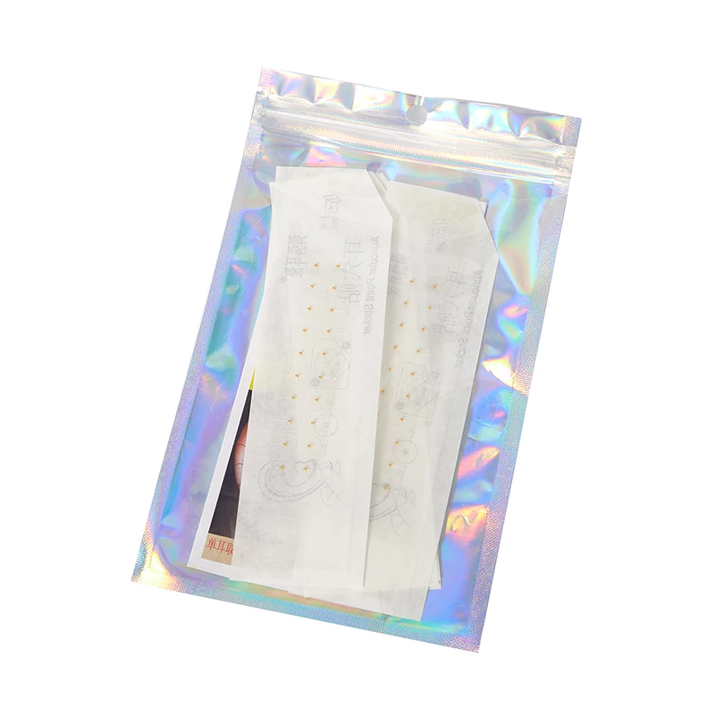 100/200Pcs Transparente Ohr Punkt Aufkleber Ohr Druck Stick Akupunktur Magnetische Perlen Ohr Ohr Aufkleber Massage