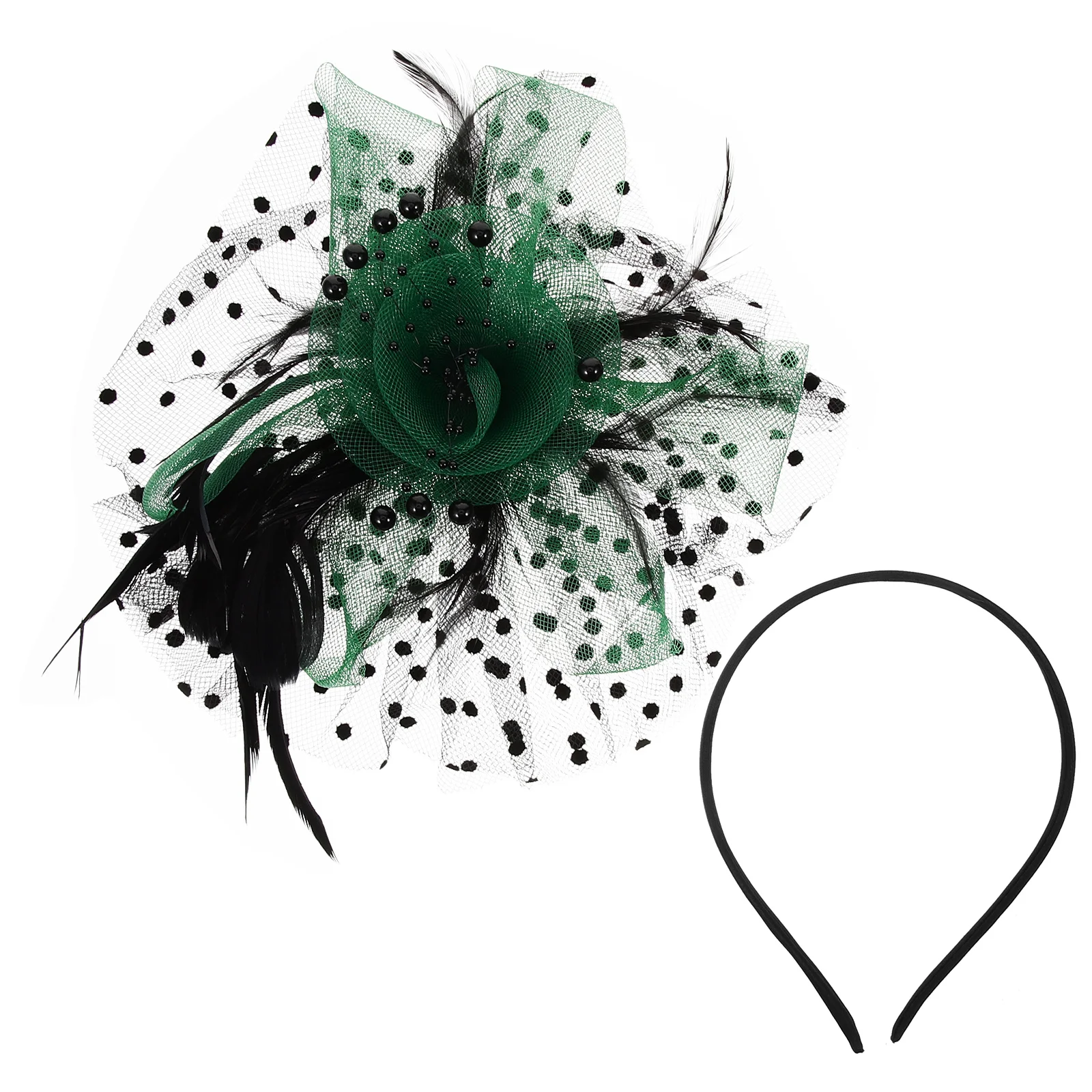 عصابة رأس فاسيناتور للعروس خفيفة الوزن ومرنة لحفلات الزفاف وإكسسوارات غطاء الرأس بمشبك شعر للنساء #4