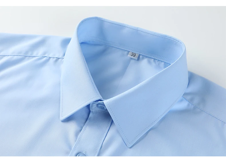 Herren-Hemd mit Hoher Dehnbarkeit, Langärmliges Schwarzes Knitterfreies Eisseide-Hemd für Frühling und Herbst, Elastisches Business-Hemd in Übergröße – Detail 7