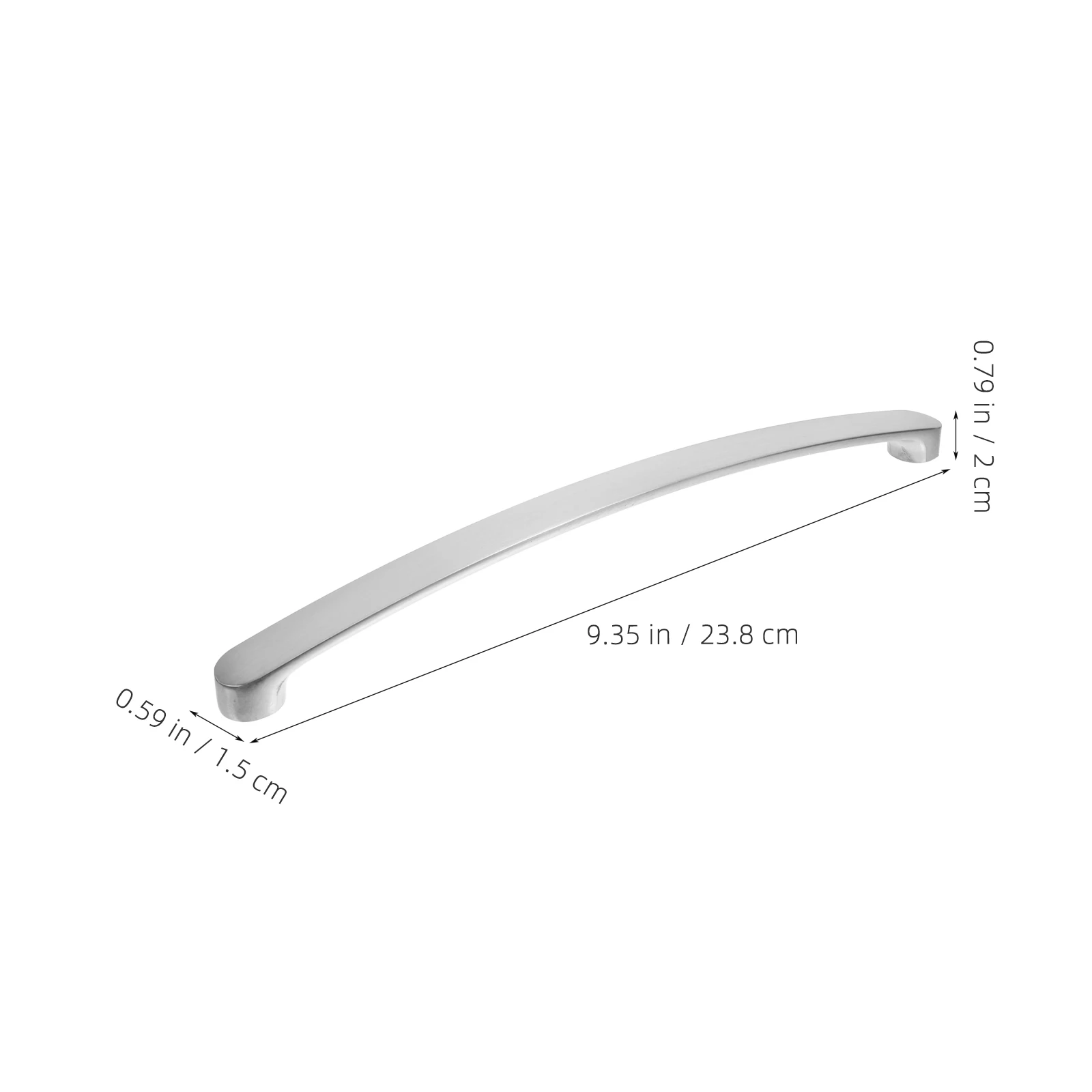

2pcs Aluminum Alloy Cabinet Handles Drawer Pulls Sturdy Durable Contemporary Design For Kitchen Bathroom Dresser Wardrobe