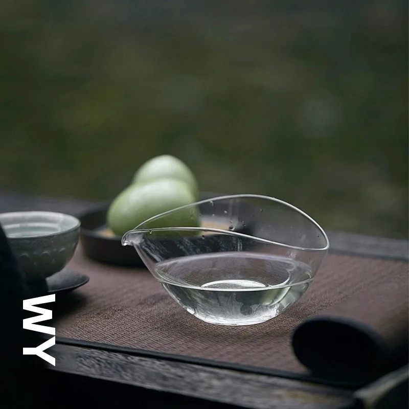 

WunTang Japanese Handmade Thiened Heat Resistant Glass Public Reasonable Cup Simple Gongfu Tea Set Tea Brewing Tool