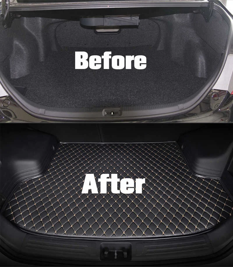 Kofferraum matte für BMW X5 F15 Five seats 2014 2015 2016 2017 2018 Cargo Liner Teppich Innen zubehör Abdeckung – Detail 17