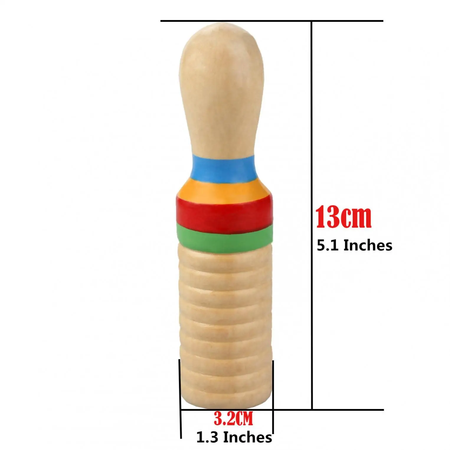 Percussion Wooden Instrument Colorful Cylinder Crow Sounder Orff Musical Instrument