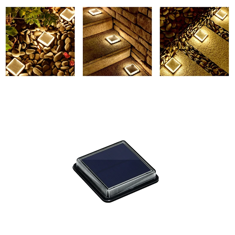 

Solar Deck Lights Outdoor Step Lights Waterproof Led Solar Lamp for Railing Garden Stairs Step Fence Yard Patio and Pathway