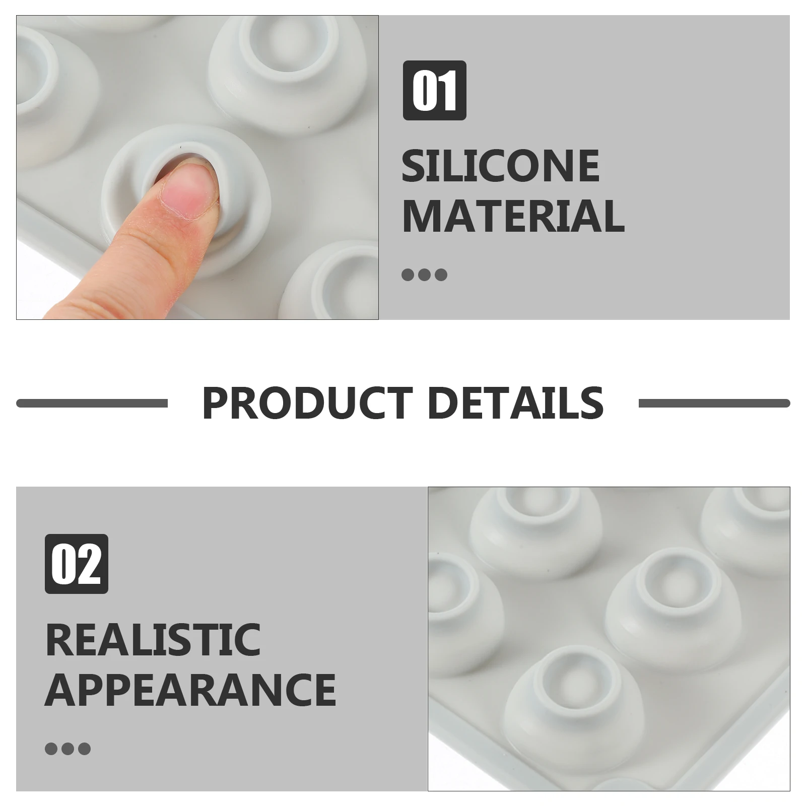 

131g Mushroom Silicone Mold for Cake Decorating Reusable Flexible Baking Mold Gifts Christmas Halloween Birthday Parties