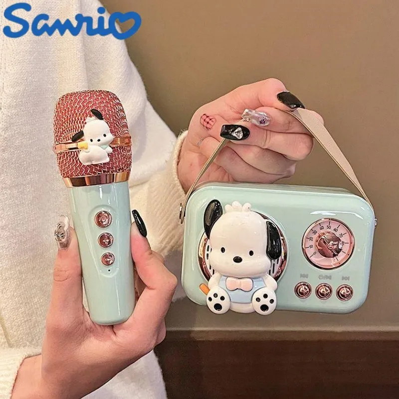 

Sanrio Hello Kitty Pachacco 5.0 Bluetooth Speaker With Microphone Karaoke High Value Wireless Portable Kawaii For Birthday Gifts