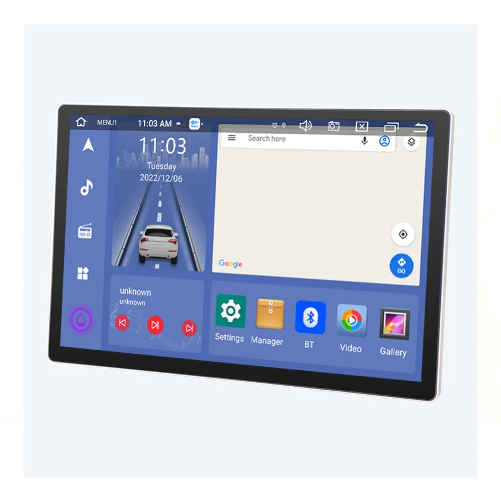 13.3 بوصة 6 + 128 نظام تحديد المواقع الملاح الصوت لتويوتا KLA معظم السيارات راديو ستيريو استقبال راديو السيارة 2 الدين أندرويد Autoradio Central #1