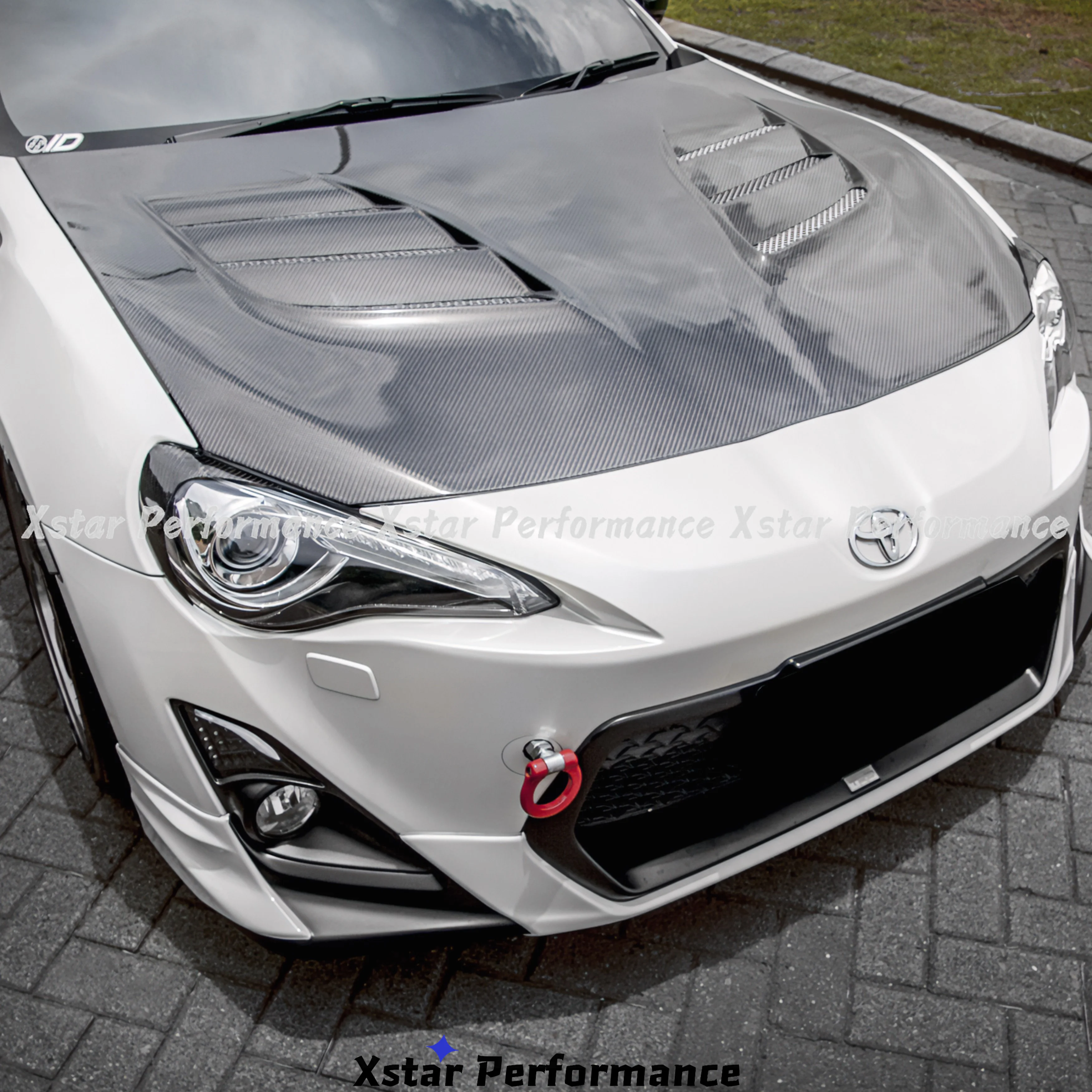 VRS VARI VER1 STYLE CARBON FIBER HOOD BONNET FOR TOYOTA GT86 FT86 FOR SUBARU BRZ 2012-2019