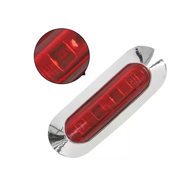 10 قطعة LED مؤشر العلامات الجانبية أضواء السيارة الجبهة الخلفية الذيل التخليص مصباح الضوء الأحمر لحافلة شاحنة شاحنة مقطورة 12 فولت 24 فولت Universi