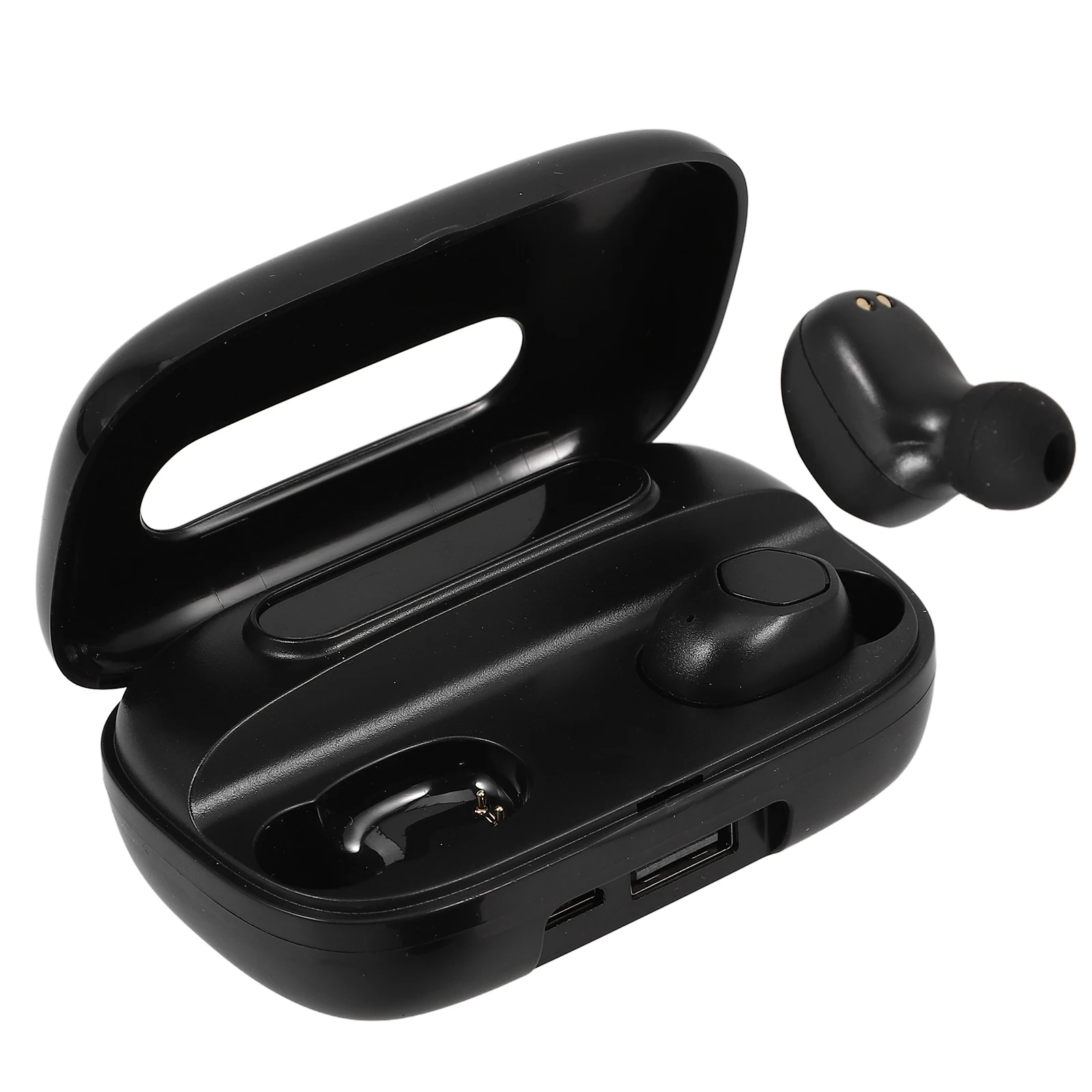 

1 Pair Headphones Wireless Waterproof Ipx7 8D Surround Sound 6Mm Speakers Noise Cancellation Led Display Portable
