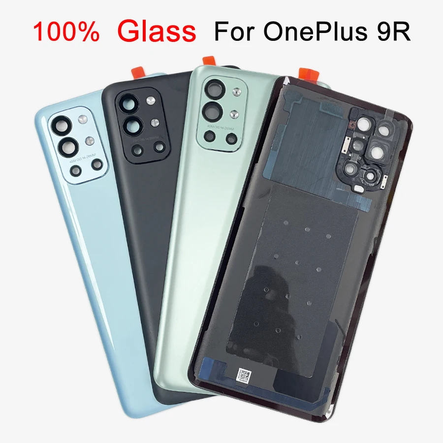 

A+++ For OnePlus 9R Back Gorilla Glass 5 Battery Cover Rear Door Housing Panel Case Replacement Parts For One Plus 1+ 9R