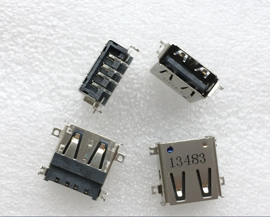 

Fro USB 2.0 port, female seat, notebook, connector, tongue on, sinking plate 4P USB socket