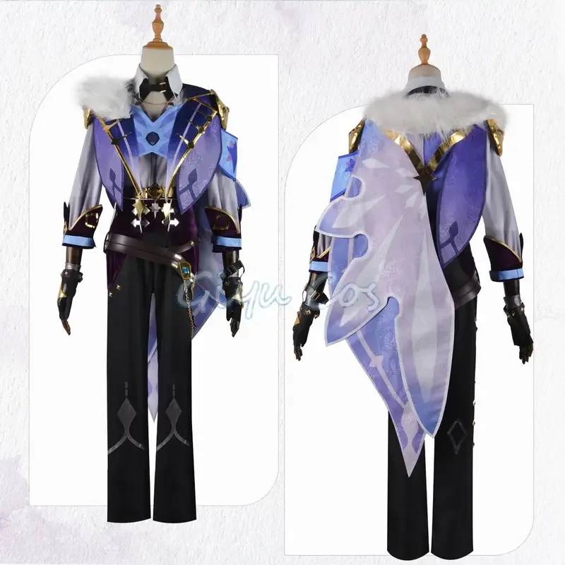 RT01 Genshin Impact Kaeya Costume Cosplay Parrucca uniforme Anime Halloween Costumi di alta qualità per uomo Gioco * JK2
