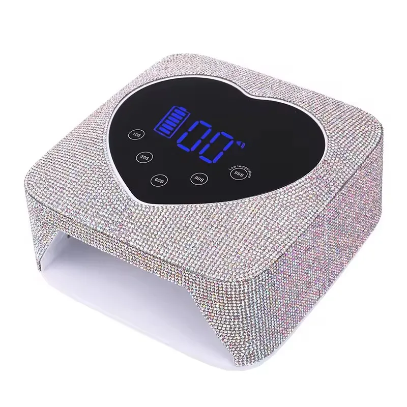 72W Cordless rhinestones Nail dryer Sun UV LED Nail Lamp