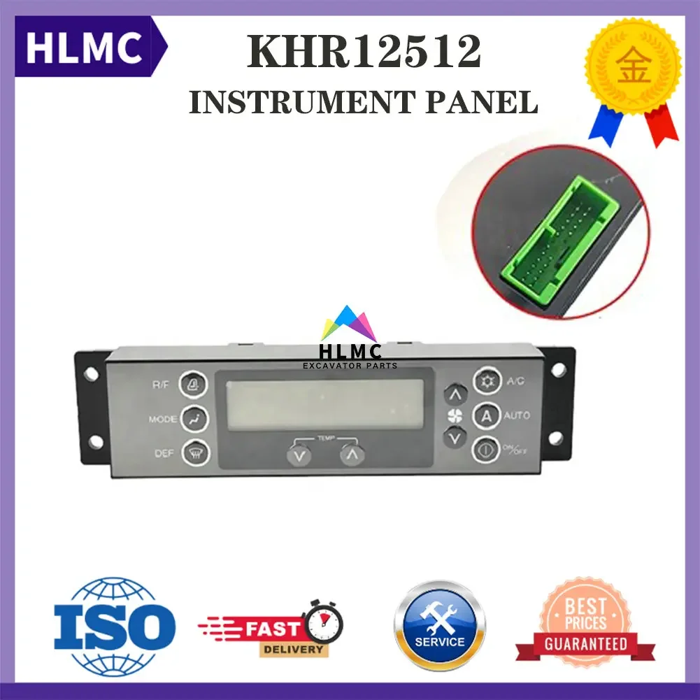 SH210-5 SH210A5 CX130B CX160B CX180B CX210B CX220B CX230B CX240B CX290B CX300B Air Conditioner Control Panel KHR12512