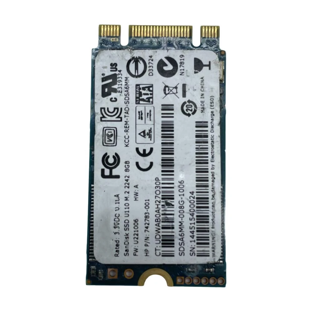 Dysk półprzewodnikowy SSD mSATA742783-001 Pasuje do dysku półprzewodnikowego SanDisk SSD mSATA 8 GB