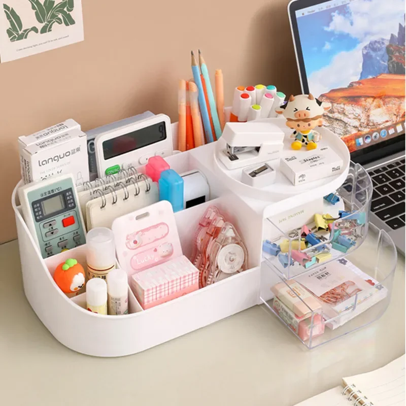 Cosmetic Storage Box Large Capacity Makeup Drawer Organizer Jewelry Nail Polish Makeup Container Desktop Sundries Storage Box