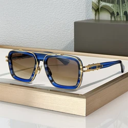 LXN-EVO DTS403 Luxury Female Sunglasses for Women Metal Alloy Shades Classic Eyewear Male Female Sunglasses Outdoor Beach