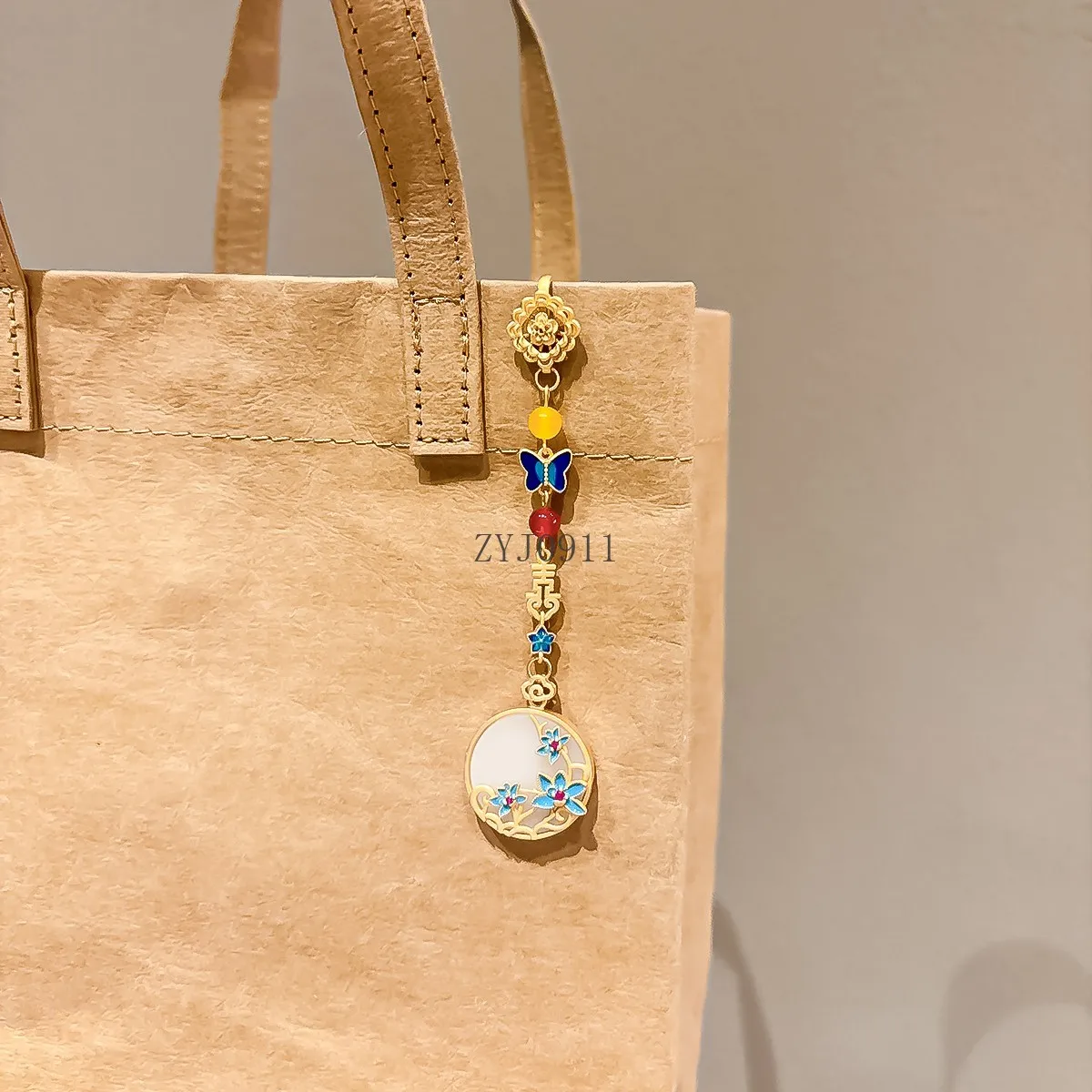 Cheongsam de estilo chino Retro, hebilla de disco, colgante de tapeta, broche con flecos, accesorios de corte Hanfu