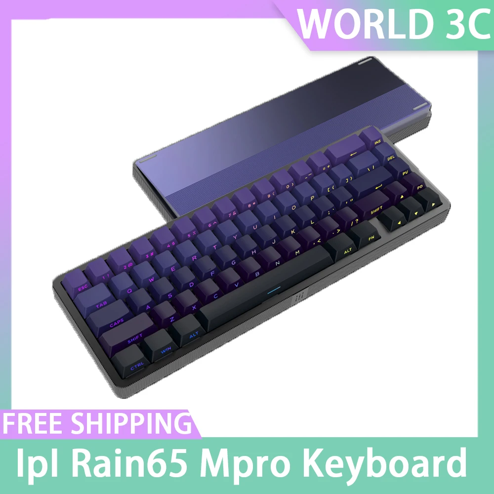 

Ipi Rain65 Mpro Keyboard Magnetic Axis 67key Custom Rgb Wired Aluminum Alloy Mechanical Keyboard For E-Sports Gamer Gifts