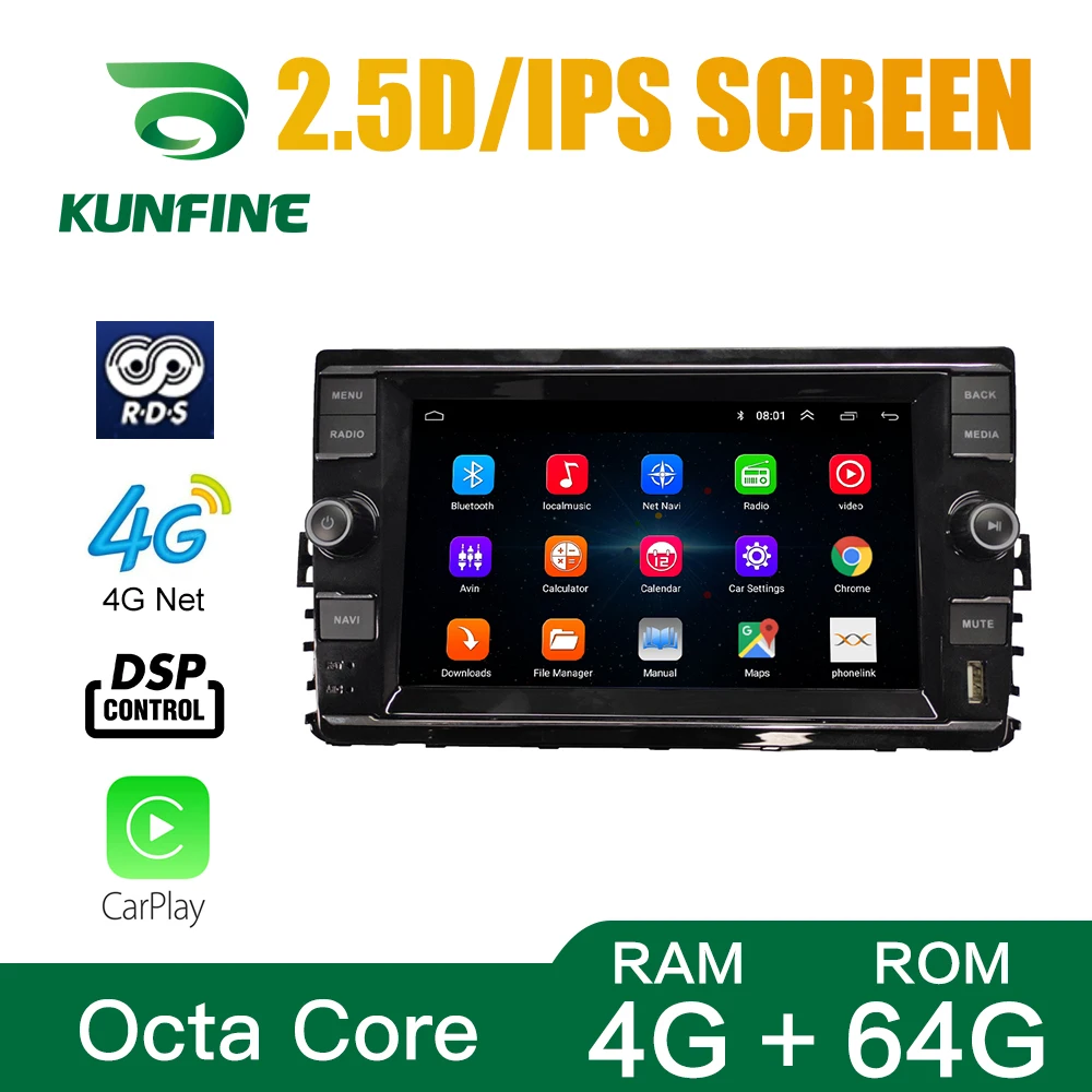 

8Inch 2 Din Android Octa Core Car Radio stereo For VW Polo Golf Passat Skoda octavia Screen Car Multimedia Player GPS BT Carplay