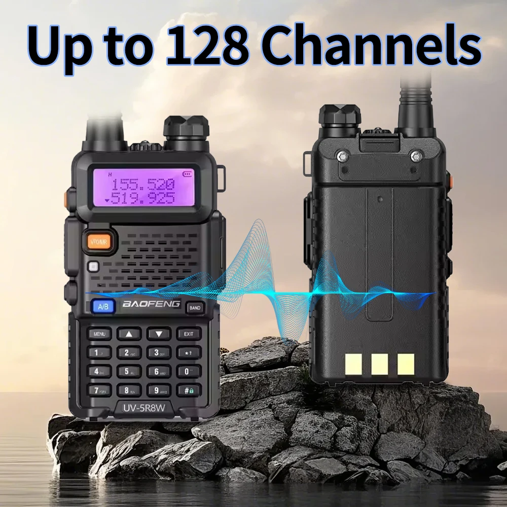 1 unidad más vendida CE Baofeng UV5R Radio VHF UHF de doble banda Original Baofeng UV-5R Walkie Talkie 5W rango de conversación de larga distancia 3-5km