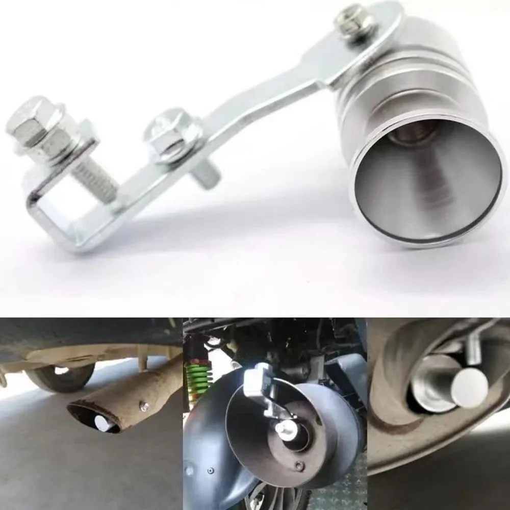 1Pcs Aluminum Iron Exhaust Whistle 32-85mm Diameter Red Blue Gold Silver Black Exhaust Sound Simulator Easy Installation