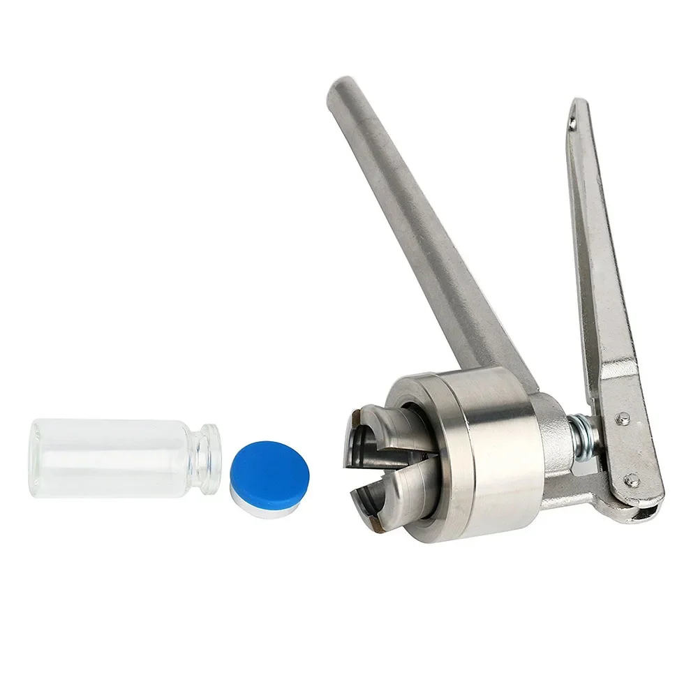 2025 رائجة البيع 20 مللي متر الوجه قارورة المكشكش دليل السدادة المكشكش غطاء زجاجة طبية العقص أداة اليد آلة الختم أدوات يدوية #4