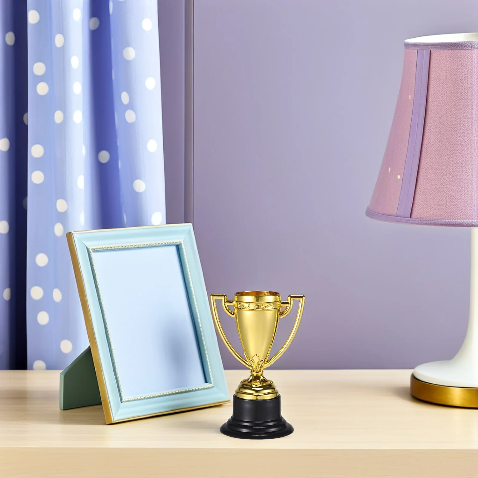 25Pcs Kids Trophy Gold Plastic Mini Small Trophies Classroom Kindergarten Competition Rewards Gold Award Trophies