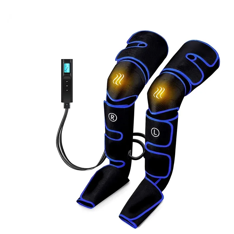 Electric Leg Muscle Relaxer 6 Modes Air Compression Recovery Boot Relieve Foot Fatigue Heating Leg Massager