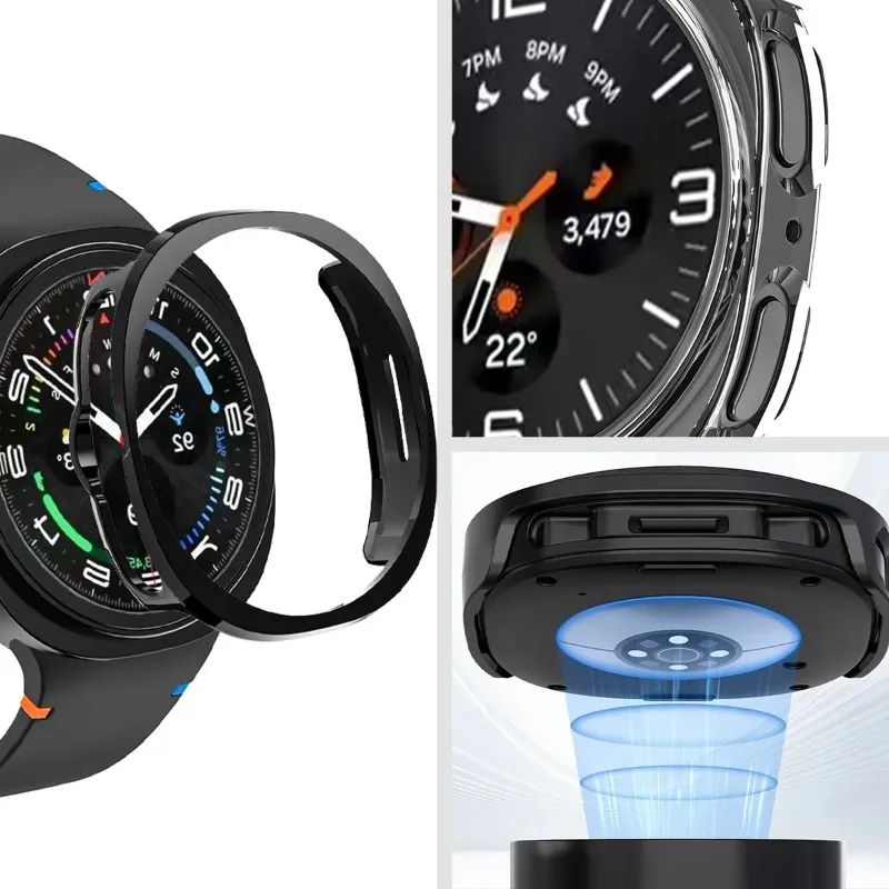 NEW For Samsung Galaxy Watch89 40/44mm PC Hard Cover Screen Protection Full Coverage Watch Case With High-quality Tempered Glass