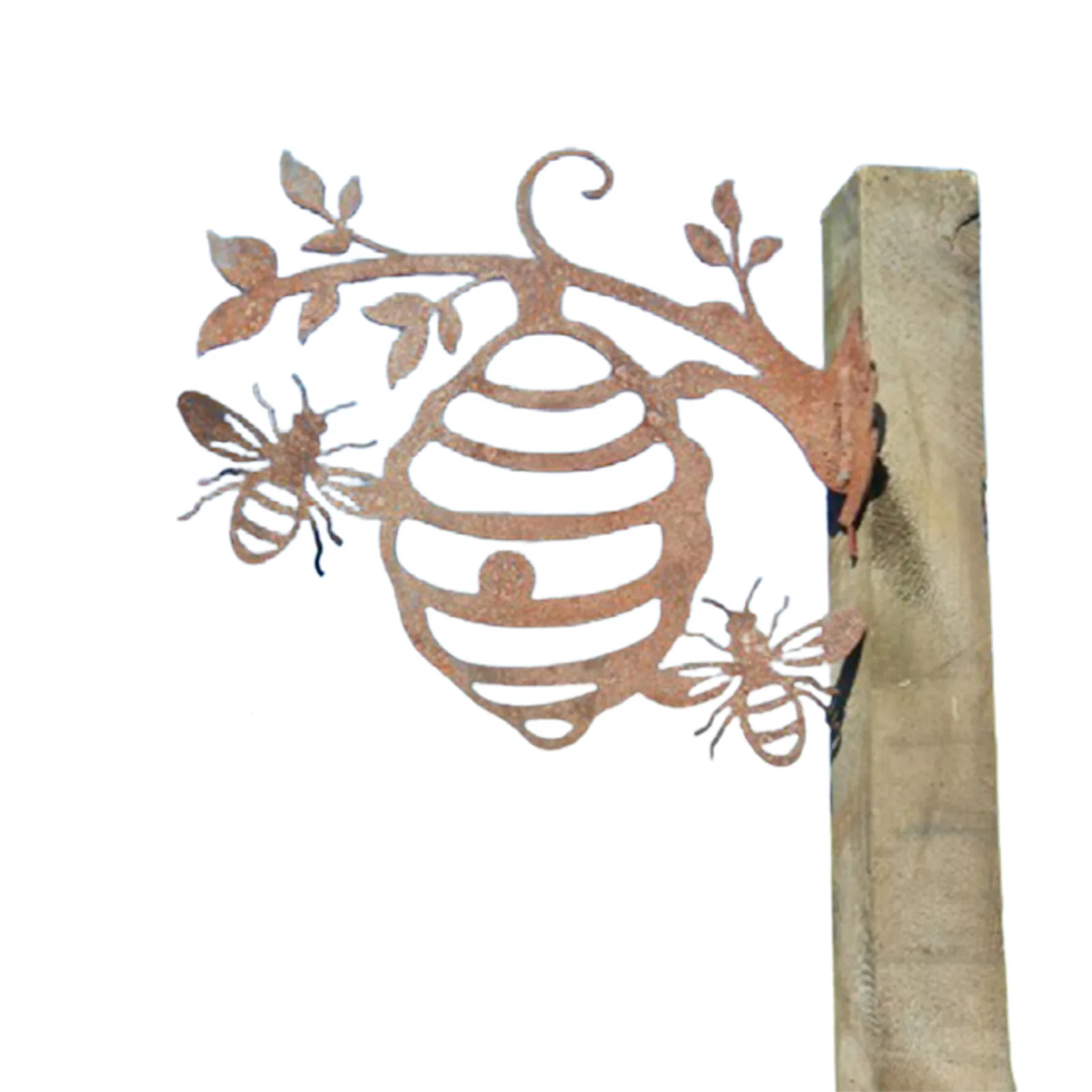 Metal Bee Hive Garden Decor / Metal Beehive Garden Gift / Honey Home Decoration Outdoor Metal Tree Garden Stakes Home Decor