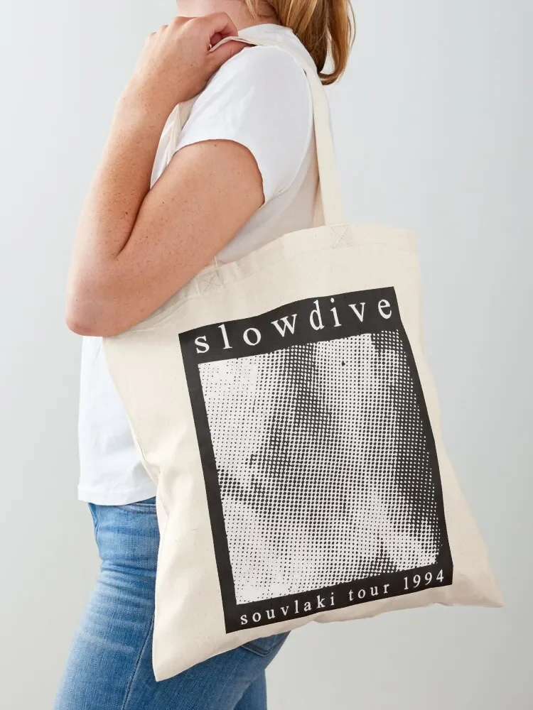Slowdive Band Souvlaki Tour 1994 Tote Bag Big bag women the tote bag reusable shopping bags Canvas for women