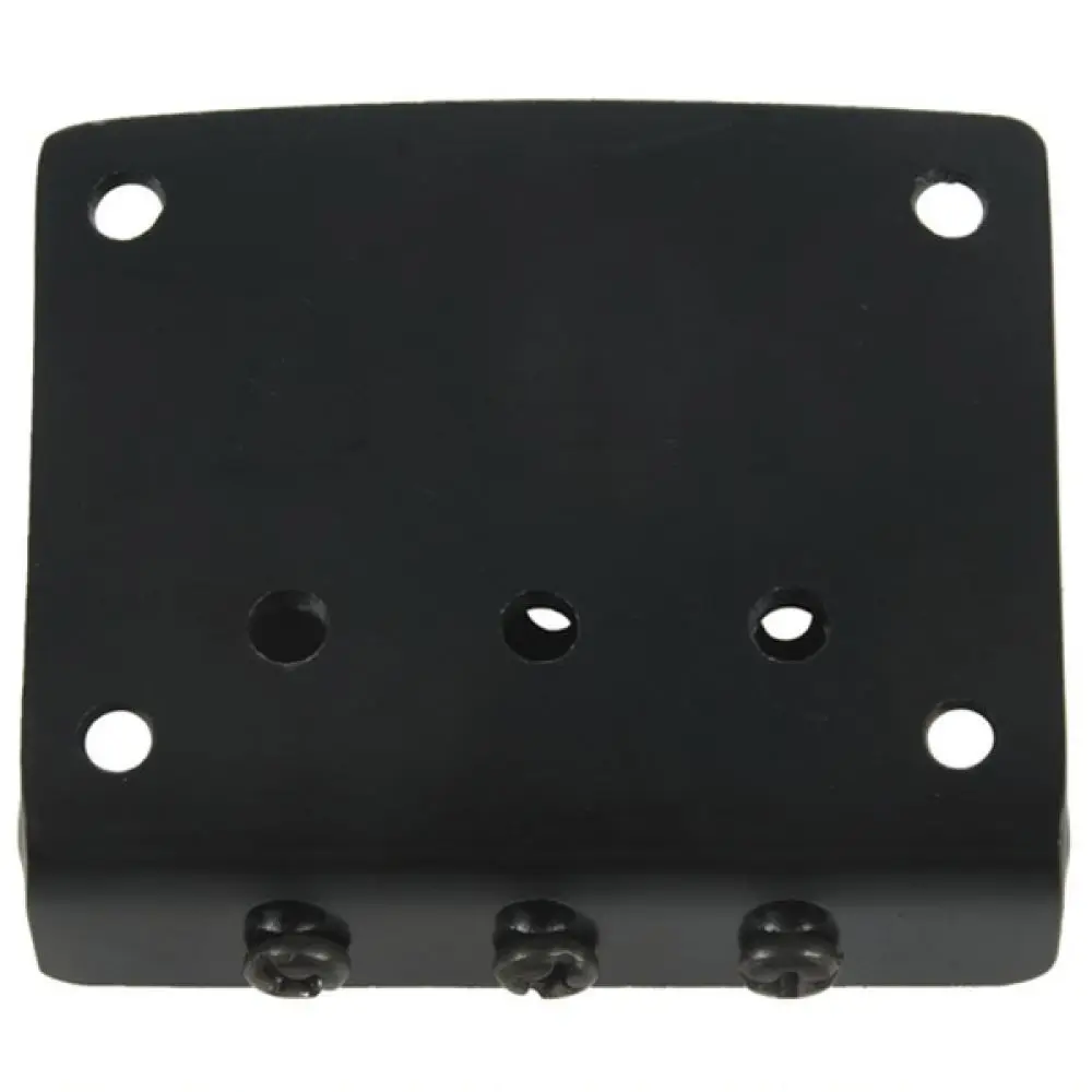 Sturdy 3 String Guitar Bridge Roller Saddle Tailpiece Black Hardtail Hardware For Electric Guitar Modification Kit