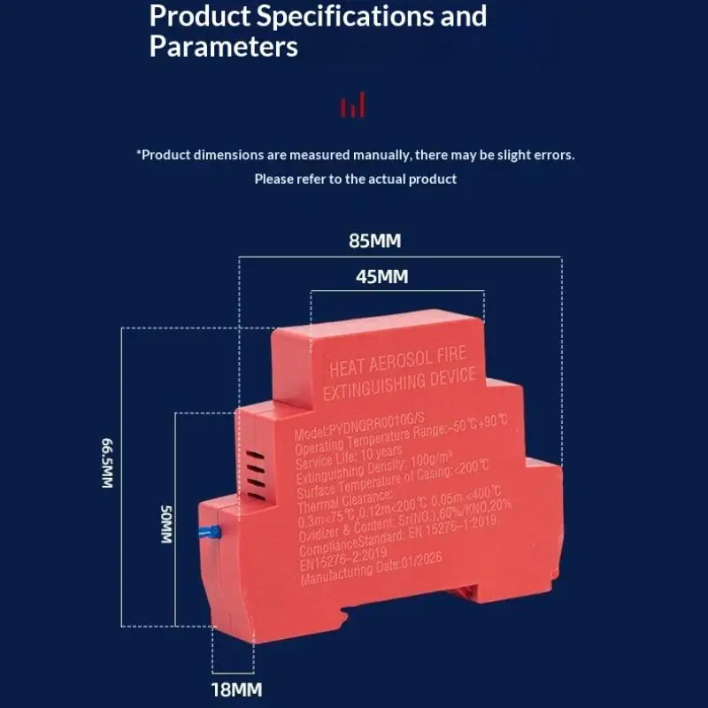 Dual Line Flame Retardant Device Engine Compartment Non Pollution Fireproofing Safety Tool For Car Truck SUV